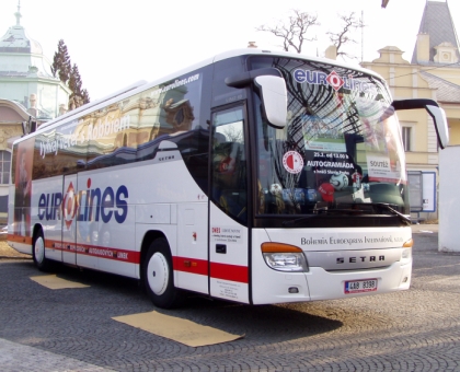 1. dubna  na trase Praha-Brno nová autobusová linka BEI  Eurolines.