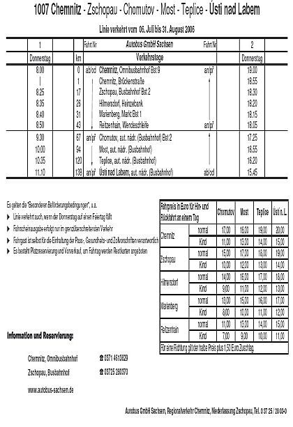 Od 6.7. zahajuje provoz linka Ústí nad Labem - Teplice - Most -  Chomutov -