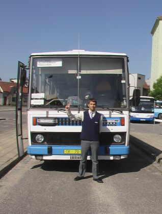 Filmoví a autobusoví nadšenci z Jaroměřic a Třebíče  točí ''Dopravní podnik''.