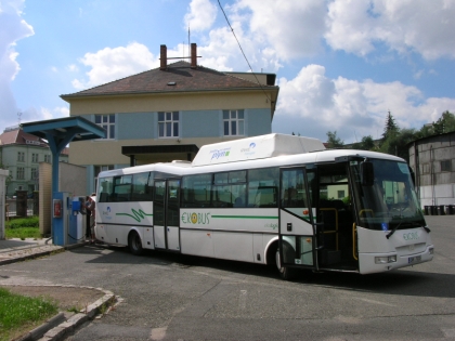 Autobus na zemní plyn (CNG) testuje společnost ČSAD autobusy Plzeň.