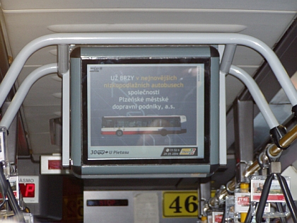 Nový systém CITYSCREEN v plzeňském autobuse ...