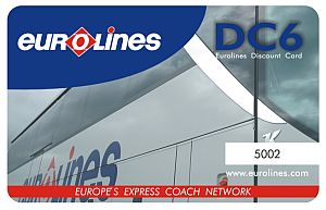 Nejnovější nabídka karet Eurolines Discount Card