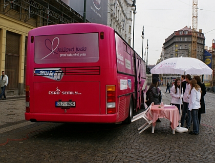 Irisbus Iveco partnerem projektu Růžová jízda proti rakovině prsu