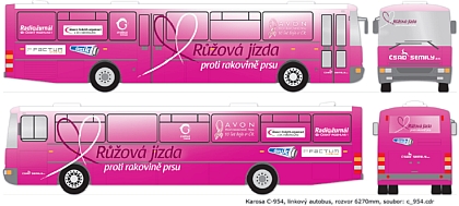 Irisbus Iveco partnerem projektu Růžová jízda proti rakovině prsu