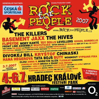 S Eurolines na festival Rock for People od 4. do 6. července.