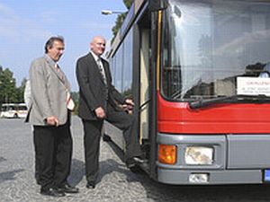 První nízkopodlažní autobus na okružní lince v Českém Krumlově