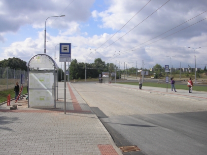 Brno -  přestupní terminál Nemocnice Bohunice.