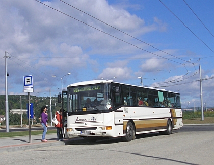 Brno -  přestupní terminál Nemocnice Bohunice.