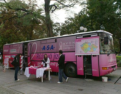 Od 17.9. do 31.10.2007  můžete potkat růžový autobus