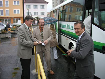 ČSAD autobusy Plzeň a.s.: Zkušební provoz MHD v Přešticích .