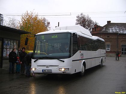 Záběry prostějovských CNG autobusů v běžném provozu