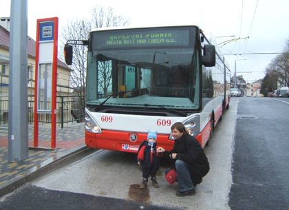 Nová trolejbusová trať v Ústí nad Labem.