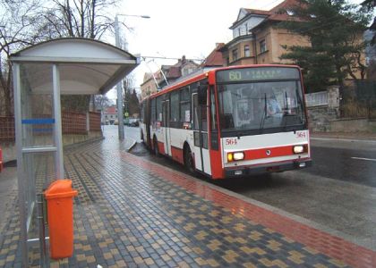 Nová trolejbusová trať v Ústí nad Labem.