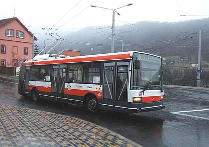 Nová trolejbusová trať v Ústí nad Labem.