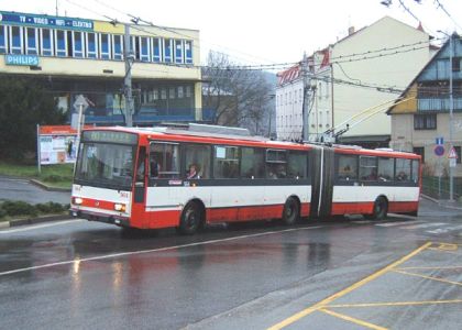 Nová trolejbusová trať v Ústí nad Labem.