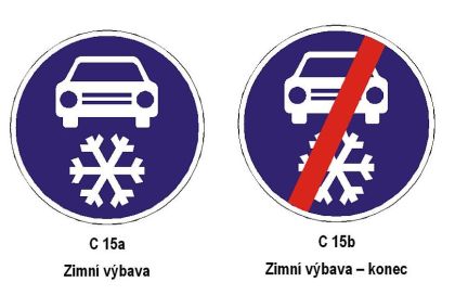 AUTOKLUB ČR: Nová dopravní značka ZIMNÍ VÝBAVA je světovým unikátem.