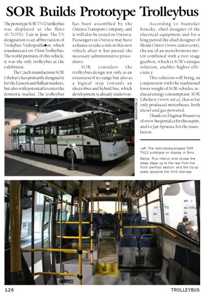 BUSportál pomáhá šířit slávu českých trolejbusů ve světě.  V magazínu Trolleybus