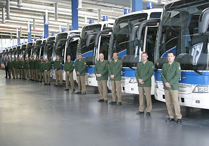 Autokary Mercedes-Benz Tourismo ve službách  německé federální  policie.