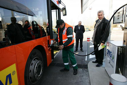 Autobus TEDOM na testování v Litvě.