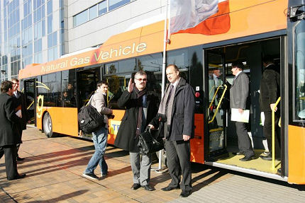 Autobus TEDOM na testování v Litvě.