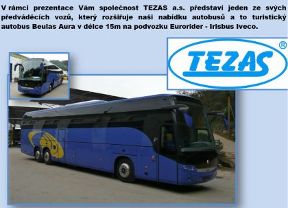 TEZAS: Prezentace řady turistických autobusů  Irisbus Iveco pro rok 2009