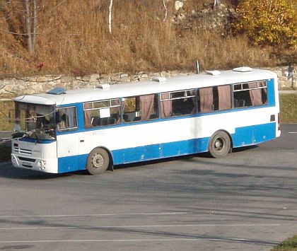 Autobusová pohlednice ze Slovenska.