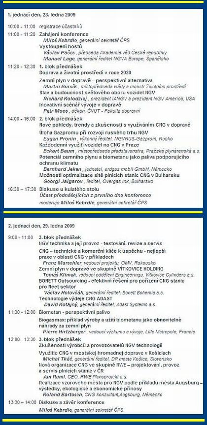 2. ročník mezinárodní konference NGV Perspektivy rozvoje a využití CNG v dopravě