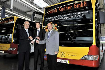 BUSportál SK: Päť nových autobusov Mercedes-Benz CapaCity v Tübingene