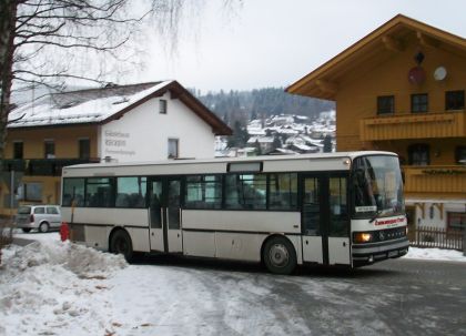 Na Šumavě autobusem. Lyžařská fotoreportáž Martina Jandy