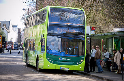 BUSportál SK: Autobusy Scania na autobusovej dráhe Stagecoach Cambridge