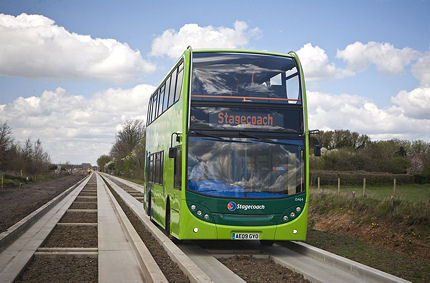 BUSportál SK: Autobusy Scania na autobusovej dráhe Stagecoach Cambridge