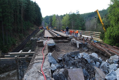 Modernizace na trati Plzeň - Cheb. Fotoreportáž.