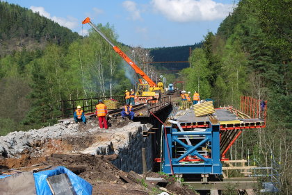 Modernizace na trati Plzeň - Cheb. Fotoreportáž.