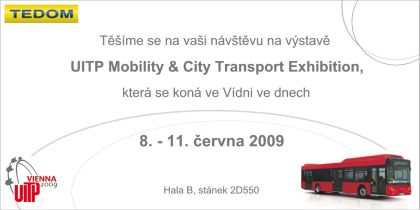 UITP Vienna: Na výstavu zve český výrobce autobusů TEDOM.