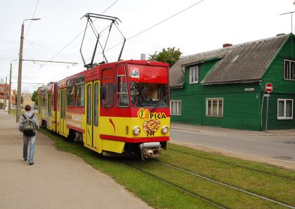 Veřejná doprava v lotyšském městě Liepaja