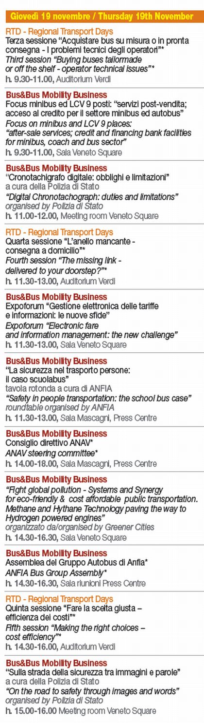 Veletrh BUS &amp; BUS MOBILITY BUSINESS v italské Veroně 18. - 21.11.2009