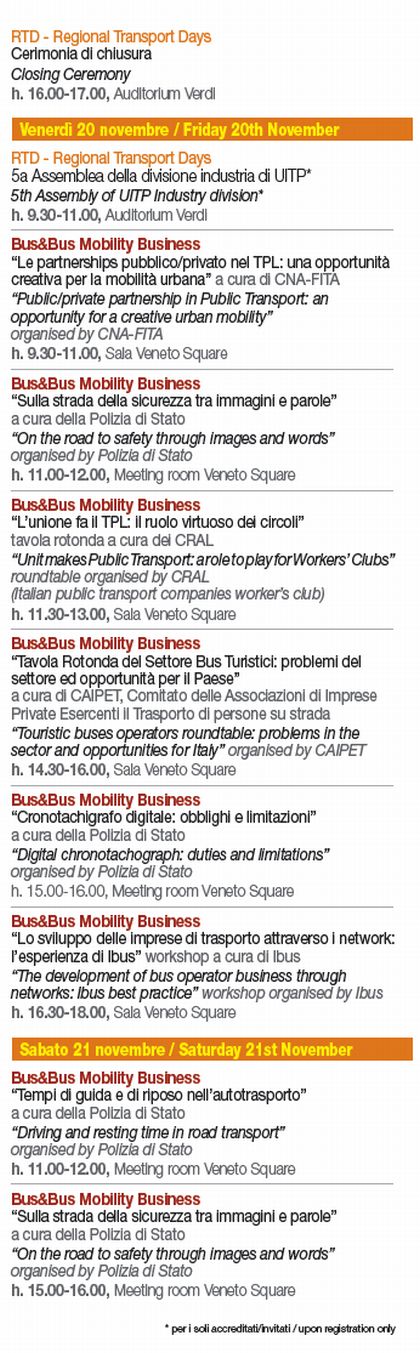 Veletrh BUS &amp; BUS MOBILITY BUSINESS v italské Veroně 18. - 21.11.2009