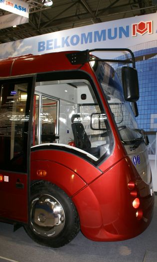 UITP Vienna 2009: Trolejbus 42003A  běloruského výrobce Belkommunmash s německým