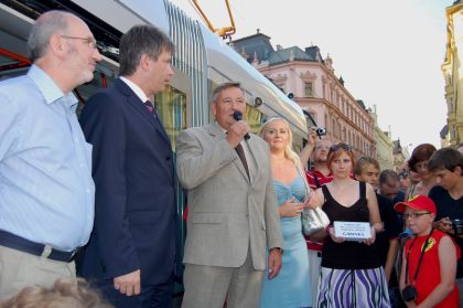 V Brně byly pokřtěny nové tramvaje.