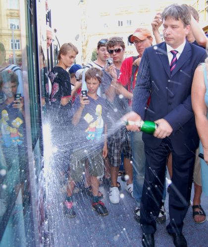 V Brně byly pokřtěny nové tramvaje.