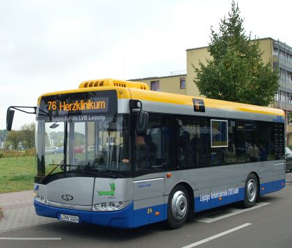 Jubilejním 50. autobusem Solaris pro LVB  Lipsko je midibus Alpino.