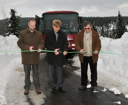 Smědava: Nová autobusová otočka a heliport