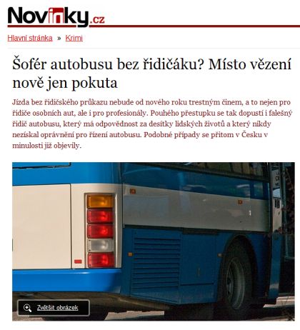 SvÁtEčNí SpEcIÁl: Ilustrační foto 'Autobus  &amp; spol.' . 