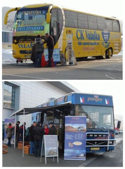 Autobusové záběry z veletrhu cestovního ruchu Go a Regiontour 2010