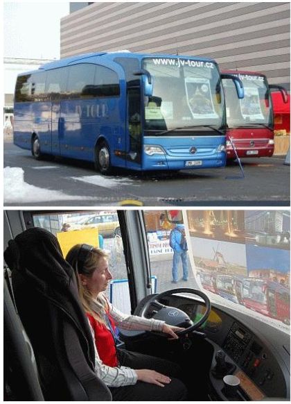 Autobusové záběry z veletrhu cestovního ruchu Go a Regiontour 2010