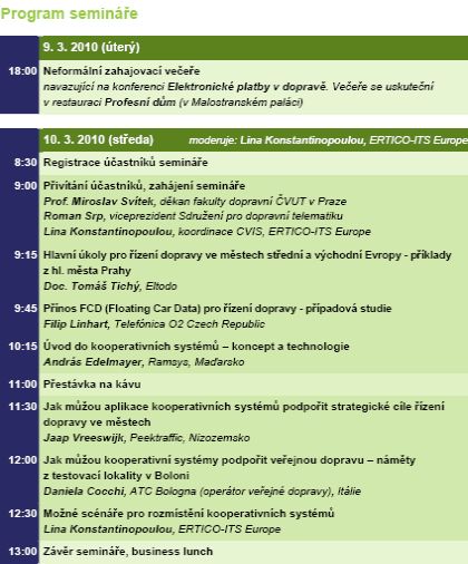 CVIS Workshop Připojený cestovatel: Komunikační technologie jako podpora řízení 