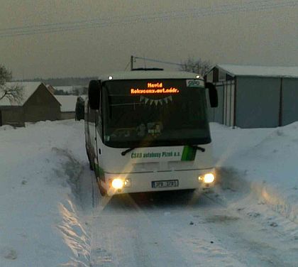 ČSAD autobusy Plzeň: Zimní variace u Nevida