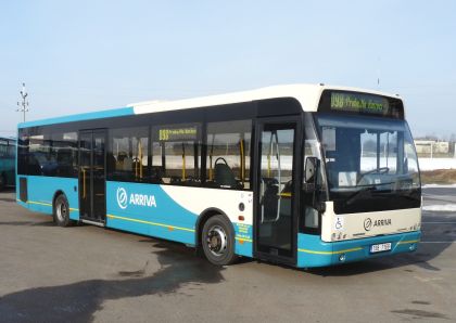 První autobus Ambassador LE v linkové dopravě v ČR v barvách Arriva