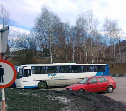 Autobusová pohlednice z polského Cieszyna