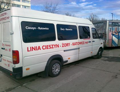 Autobusová pohlednice z polského Cieszyna